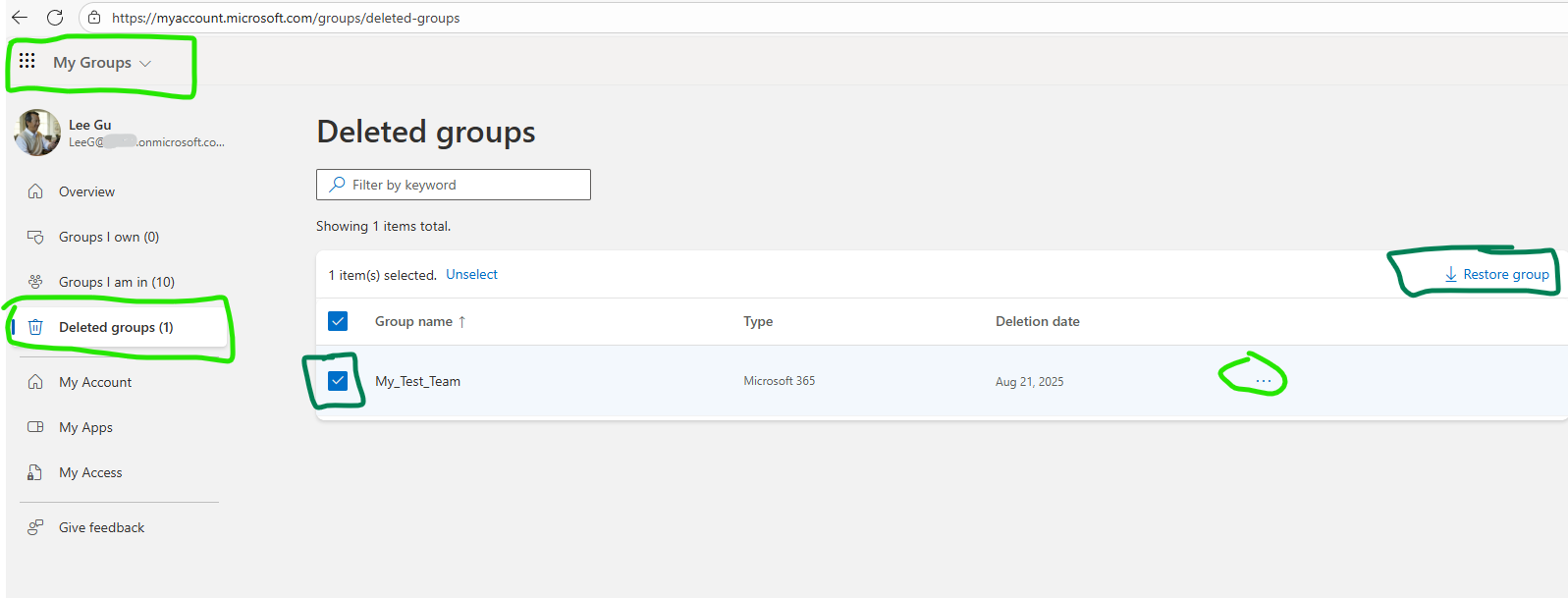 How to restore deleted Teams team and SharePoint site with Microsoft 365 groups